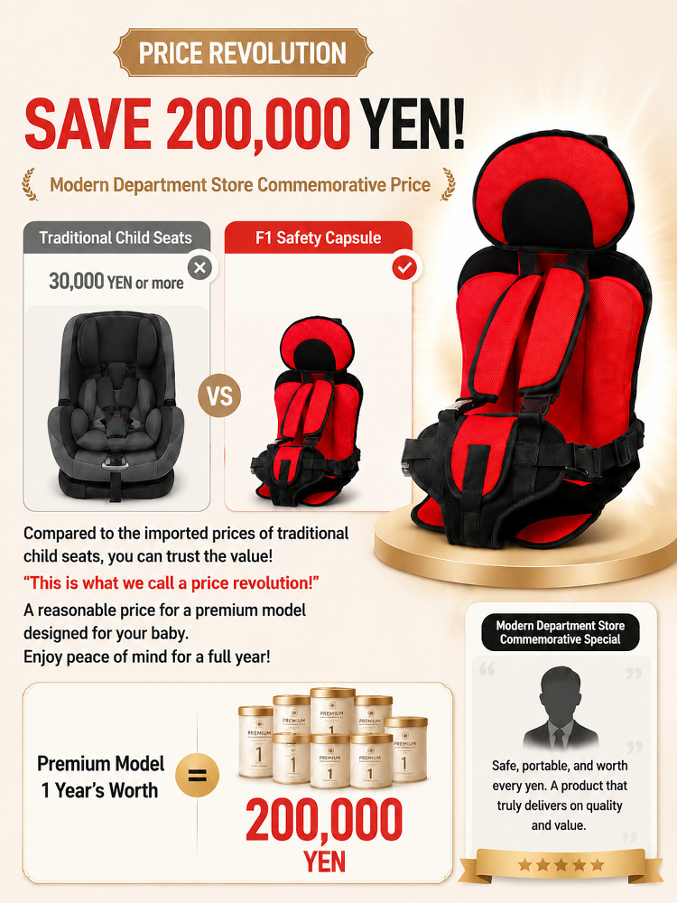 F1-Grade Portable Safety Capsule – 5-Point Safety Lock – Foldable 500g Ultra-Light Harness Seat – Exclusive Limited Supply (Stock Running Low!)