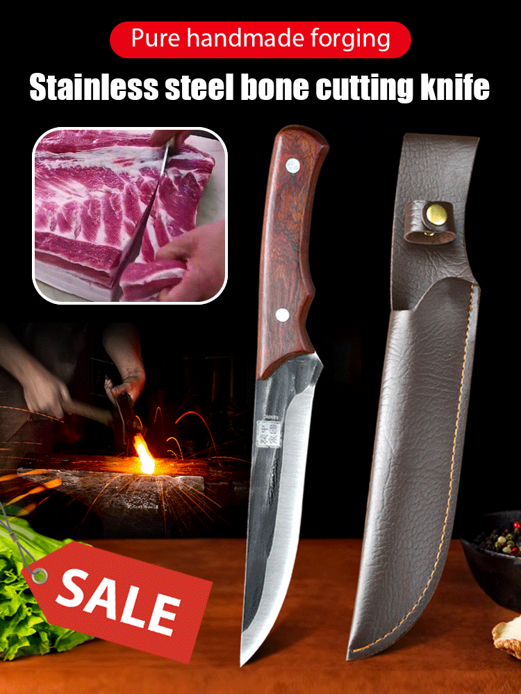 🔥Traditional Iron-Cutting Bone Carving Knife Forged by Ancient Methods🗡️Cutting metal like cutting fruit🪙Worth collecting