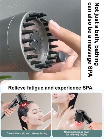 📦📦New massage booster shower head, The top choice for home upgrades! Make bathing a pleasure!