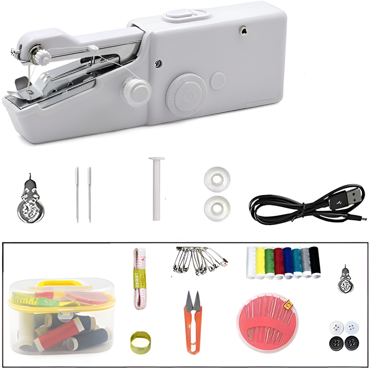 Best Value: 3 Pieces for only $67! Save $59 now. 💰⚡Multifunctional handheld small sewing machine🧭🧵Cordless & portable: The ultimate travel sewing companion.