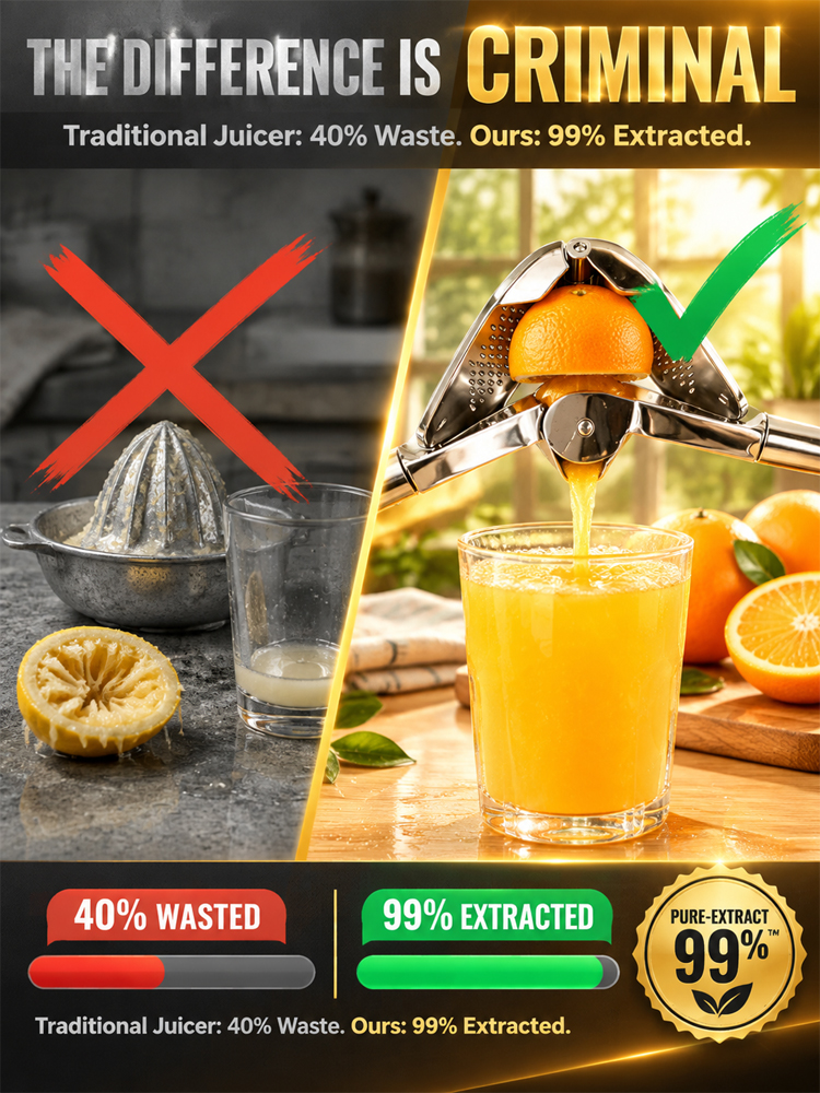 Commercial Stainless Steel Citrus Juicer – 99% Pure Extract & Award Winner (Midnight Clearance Sale)