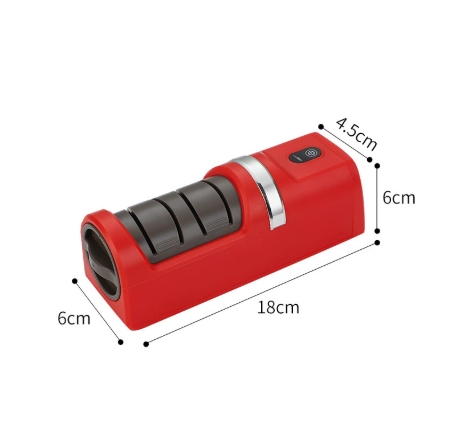 Fully automatic wireless electric knife sharpener🛡️ German-Engineered Motor + Anti-Pinch – Safe & Long-Lasting⚡ One-Touch Automatic Sharpening – Dull Blades Sharp in 3 Seconds