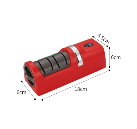 Fully automatic wireless electric knife sharpener🛡️ German-Engineered Motor + Anti-Pinch – Safe & Long-Lasting⚡ One-Touch Automatic Sharpening – Dull Blades Sharp in 3 Seconds