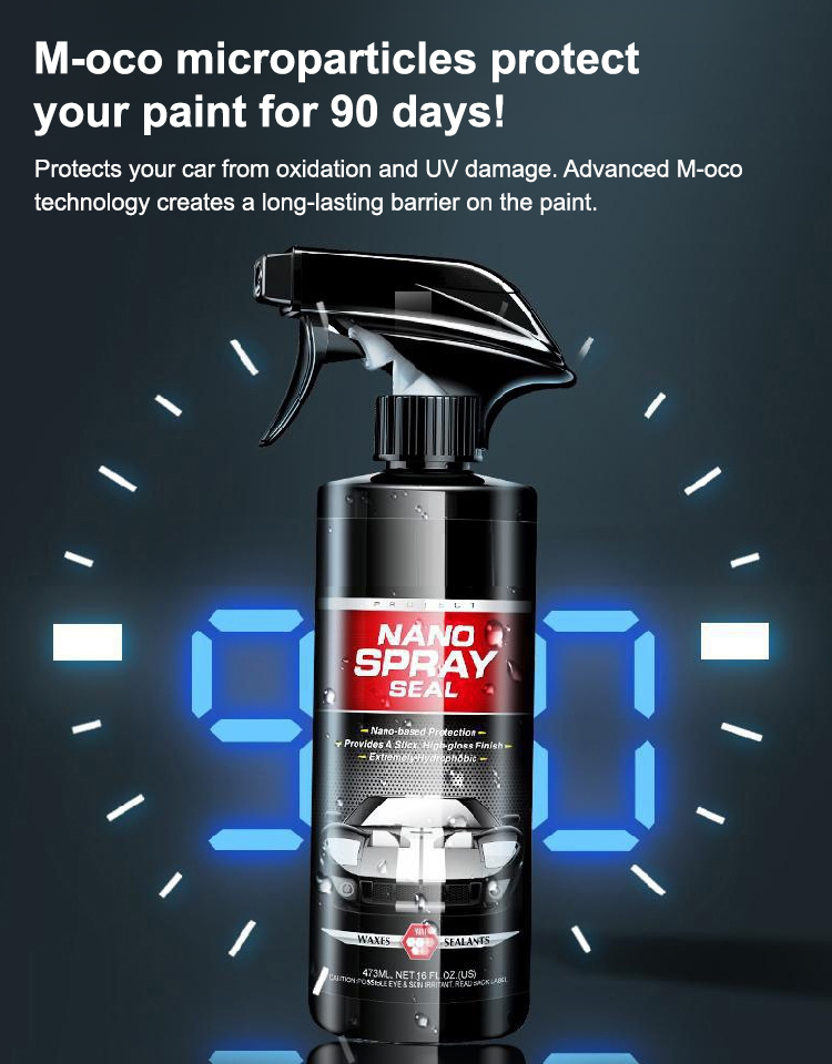 Spray & Wipe – Give Your Paint a Liquid Glass Shield✨[Brand new]Paint care coating agent💧180-Day Super Hydrophobic – Rain Just Slides Off🛡️Nano-Ceramic Coating – Cut Car Washes in Half