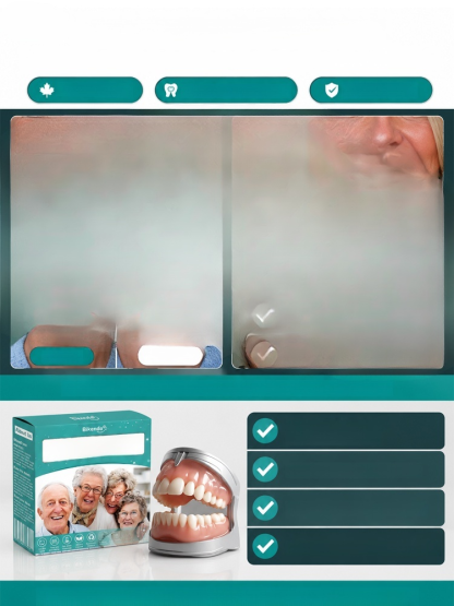 【Save $5,000 NOT Going to Dentists】Smart Silicone Teeth | Patented University Tech, Smile Instantly. Speak Freely. Eat Confidently.