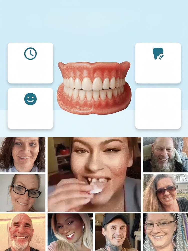 [Professional Certification] Regain Your Smile with Dentures. A natural and comfortable fit that makes you forget you're wearing them.
