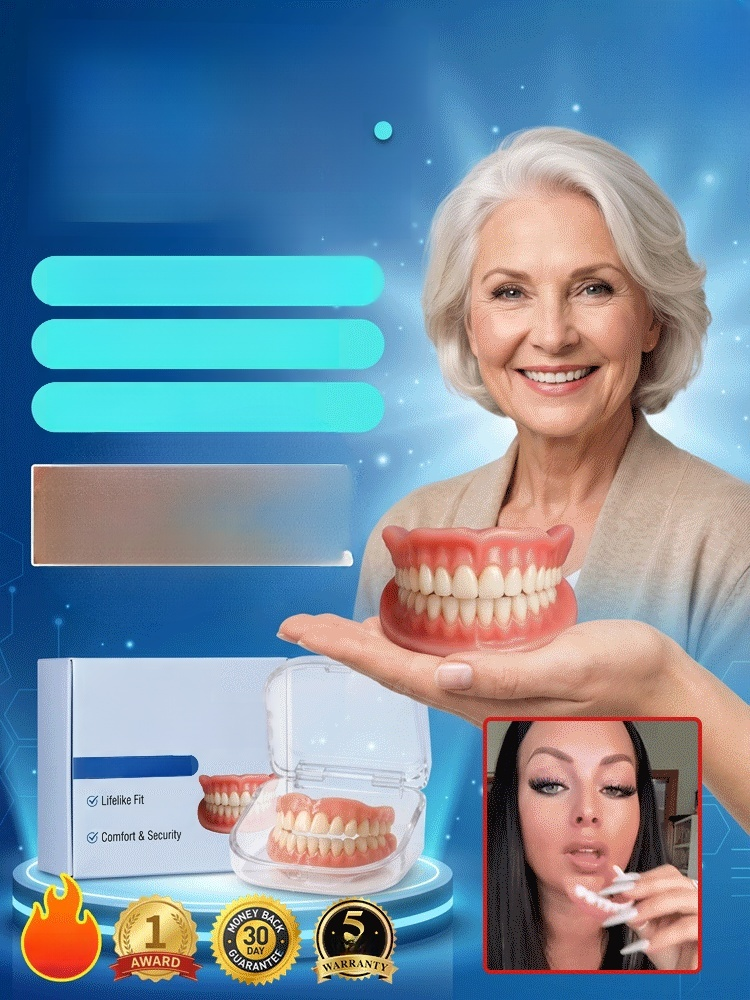 Still stressed over dental costs? Try medical-grade at-home veneers. No dentist needed, 3-min instant fit. Looks 100% natural. 50% OFF today only!
