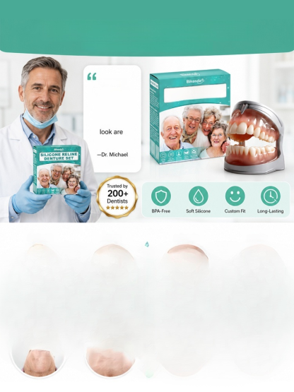 【Save $5,000 NOT Going to Dentists】Smart Silicone Teeth | Patented University Tech, Smile Instantly. Speak Freely. Eat Confidently.