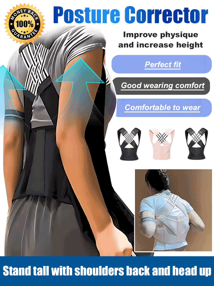 ✨Perfectly corrects hunched posture, improves spinal alignment, and improves posture! ✅Wear 2 hours daily for 3 weeks for visible results.