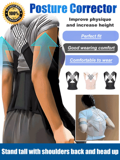 ✨Perfectly corrects hunched posture, improves spinal alignment, and improves posture! ✅Wear 2 hours daily for 3 weeks for visible results.