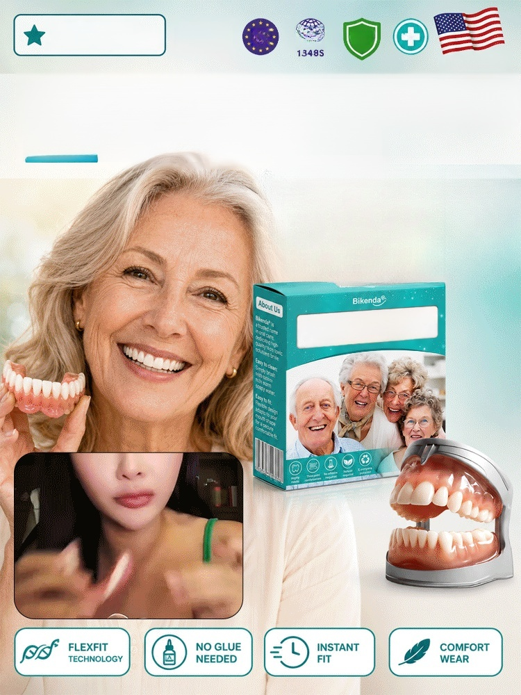 【Save $5,000 NOT Going to Dentists】Smart Silicone Teeth | Patented University Tech, Smile Instantly. Speak Freely. Eat Confidently.