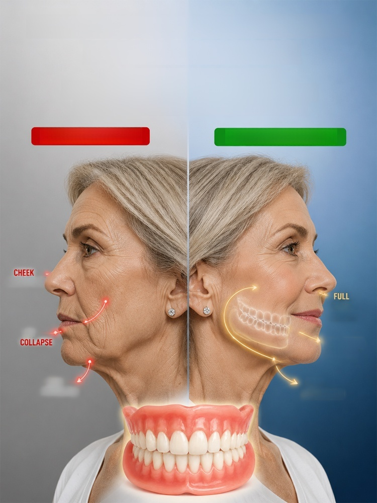 Comfort-fit decorative denture set, 1-Second Instant Smile Transformation! No Messy Glue Needed: Soft & Painless Gum Fit!