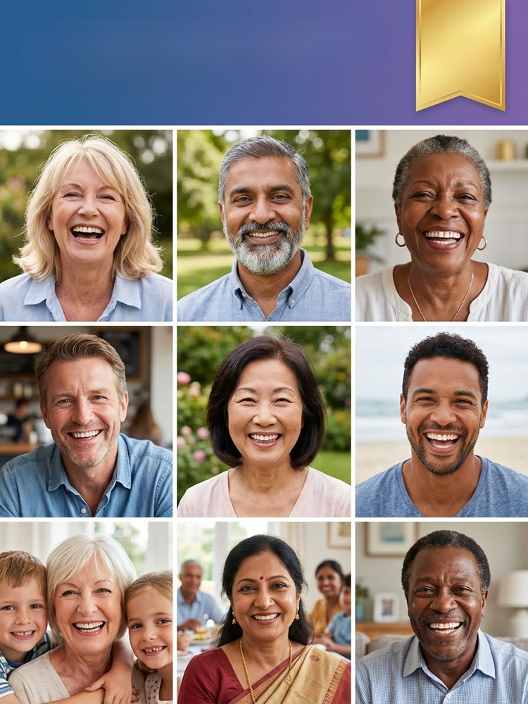 [No. 1 in Oral Care] Premium Custom Full-Mouth Denture Set, Stop Settling for Cheap Trays! Experience the Laboratory-Grade Precision of a Fully Custom Smile.
