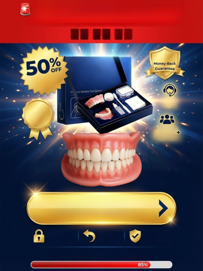 【Best-Selling in the US】Premium Medical Denture Set, Say Goodbye to Jaw Pain & Migraines!