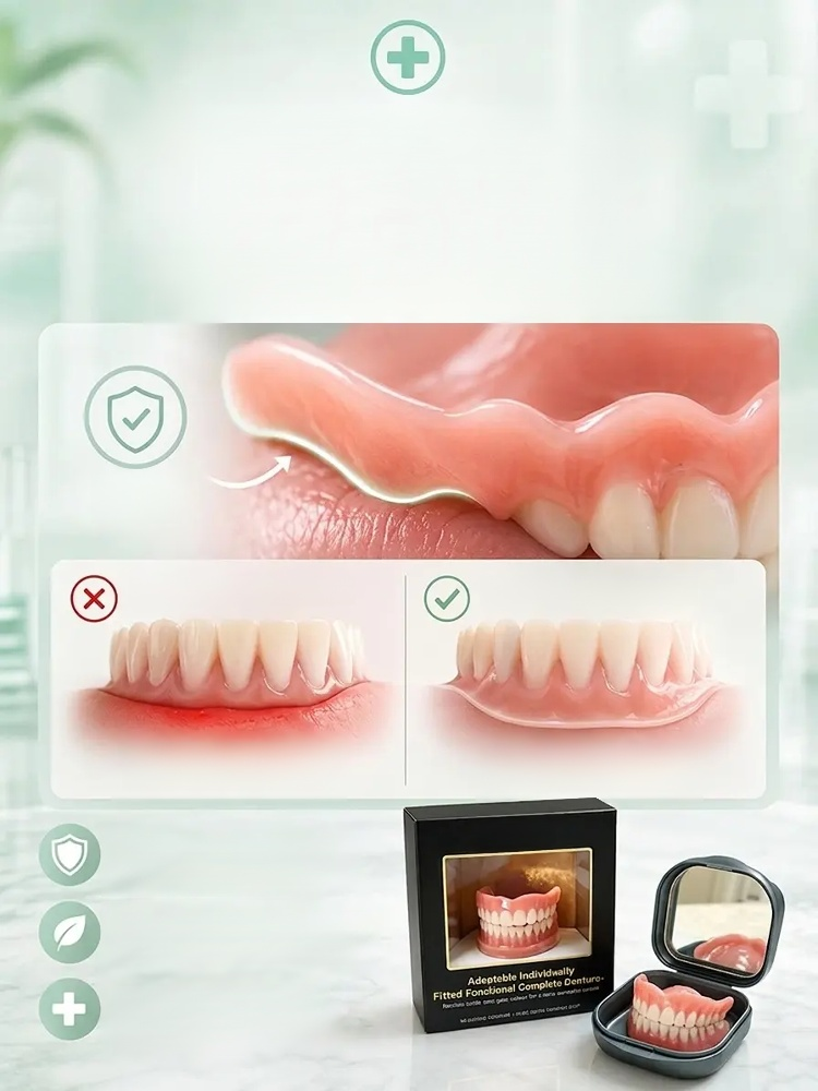 Portable denture case Comfortable to wear 24 hours a day⏱️ In just seconds, you can wear them and have healthy, beautiful teeth.