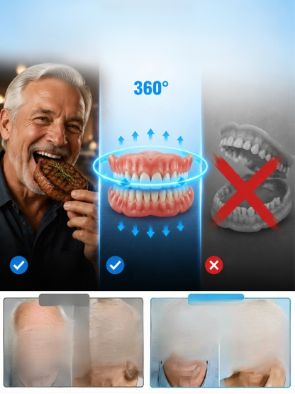 [Reshaping a Million-Smile] High-End Custom-Made Dentures, Skip $2,000+ Dental Bills! Pryxo 360° Suction Denture Gives Perfect Smile at Home.