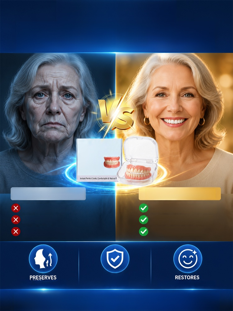 Still stressed over dental costs? Try medical-grade at-home veneers. No dentist needed, 3-min instant fit. Looks 100% natural. 50% OFF today only!