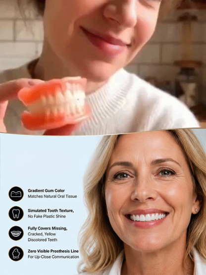 [Reshaping a Million-Smile] High-End Custom-Made Dentures, Skip $2,000+ Dental Bills! Pryxo 360° Suction Denture Gives Perfect Smile at Home.