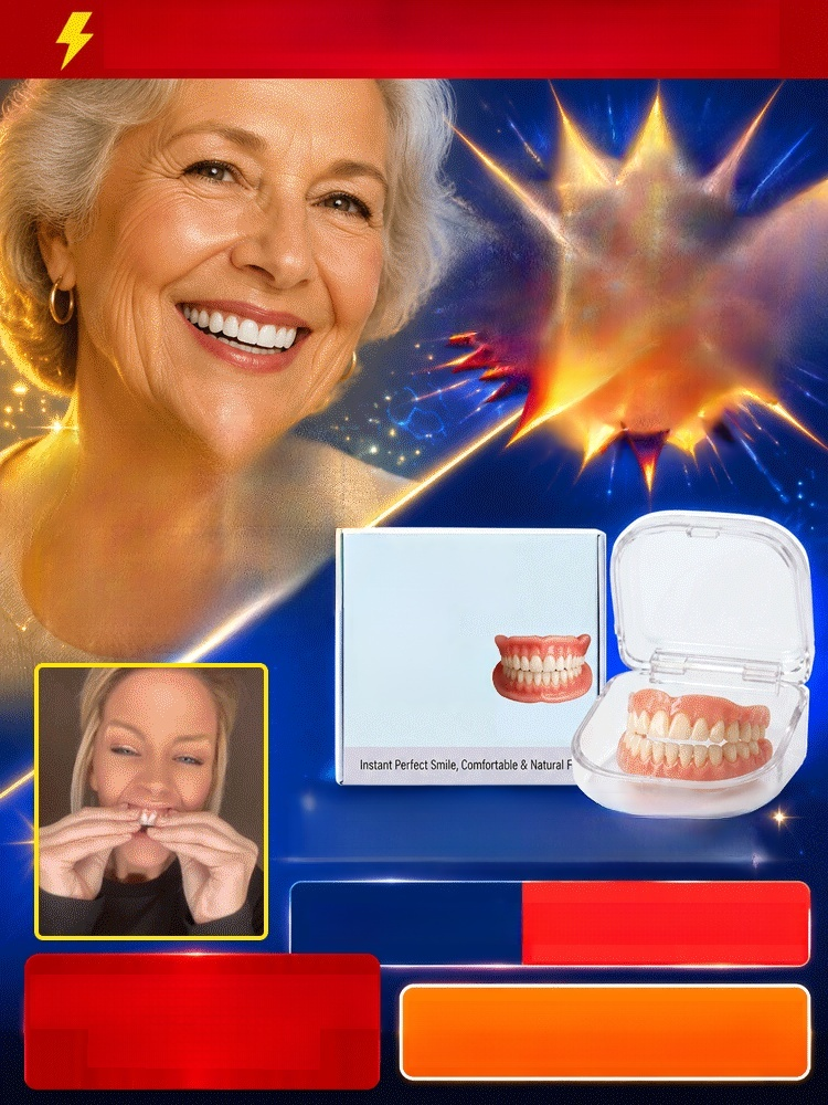 Still stressed over dental costs? Try medical-grade at-home veneers. No dentist needed, 3-min instant fit. Looks 100% natural. 50% OFF today only!