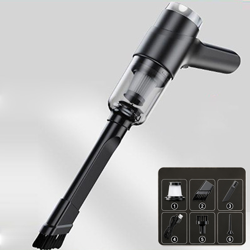 Wireless Charging Portable Car Vacuum Cleaner, 50000Pa Blow-Suction Cordless Vac, Easily Deep Clean Cars & Keyboards