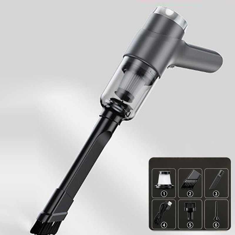 Wireless Charging Portable Car Vacuum Cleaner, 50000Pa Blow-Suction Cordless Vac, Easily Deep Clean Cars & Keyboards