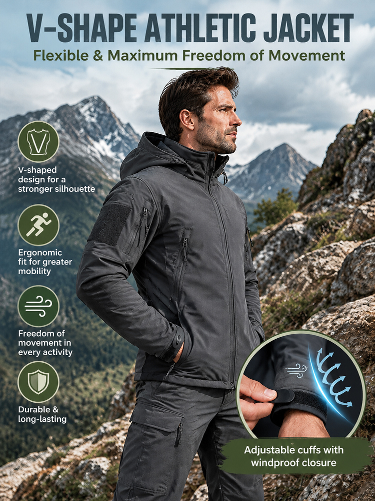 Sharkskin Soft-Shell Fleece-Lined Abrasion-Resistant Jacket