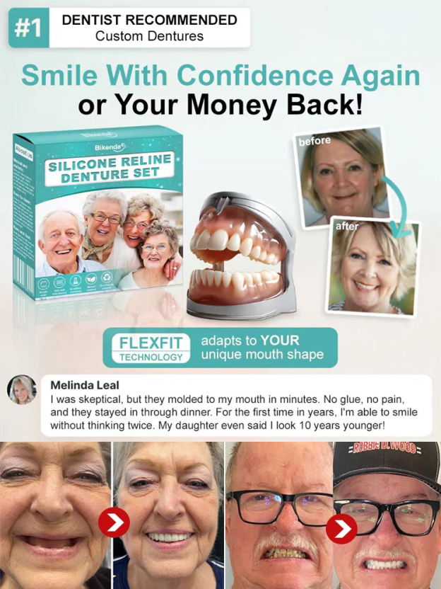 DIYcos New Full Upper and Lower Teeth Set🦷 Get a charming smile in 1 second – no need to endure the pain of dental visits or spend a fortune! 