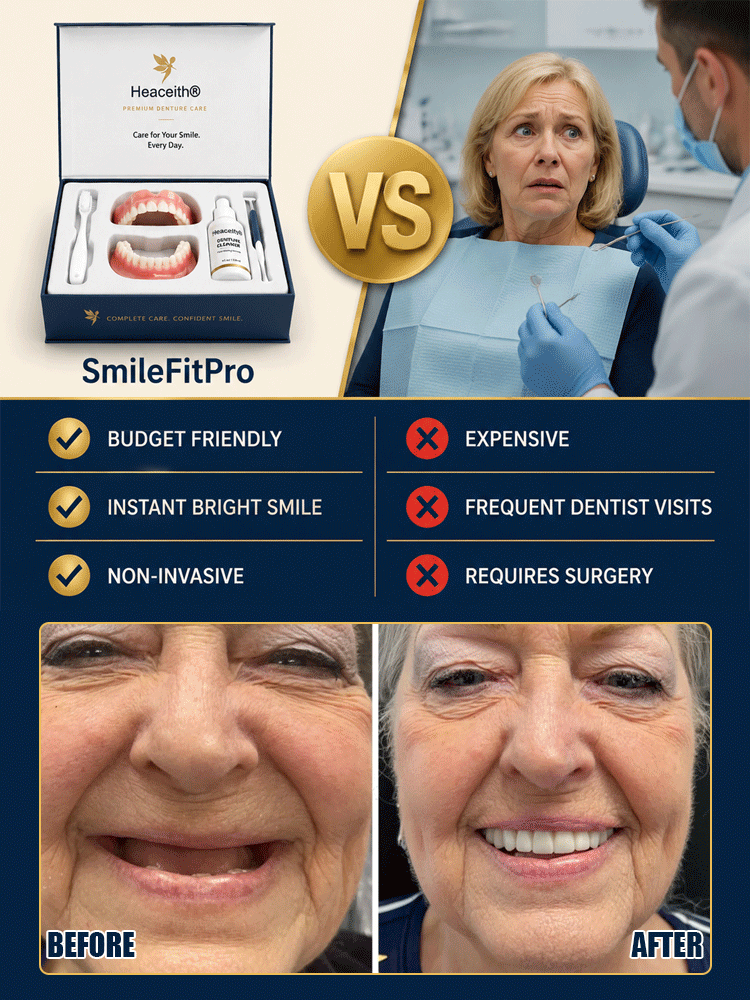 High-end custom full mouth care denture set🥰It has helped over 150,000 Americans say goodbye to expensive dental clinics and painful treatments.