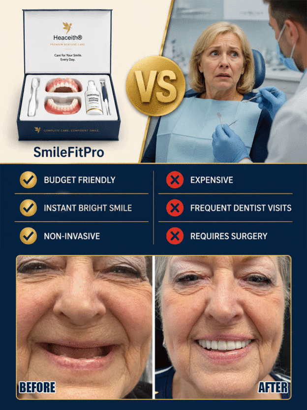 High-end custom full mouth care denture set🥰It has helped over 150,000 Americans say goodbye to expensive dental clinics and painful treatments.