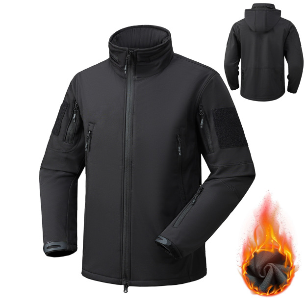 Sharkskin Soft-Shell Fleece-Lined Abrasion-Resistant Jacket