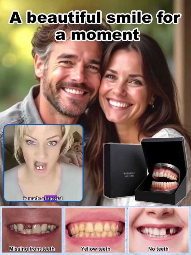 Confident Smile: Full Denture Solution✅ It fits your teeth perfectly, looks realistic, and is comfortable to wear.🦷 Developed by 100 dentists, say goodbye to high prices! Soft silicone material, just like real teeth!