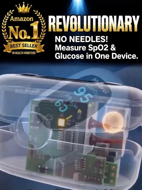 Blood Oxygen Saturation Monitor💉 No injection required, blood sugar and blood pressure can be measured in 8 seconds!