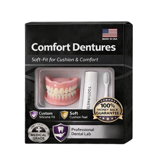✨ Premium Medical Denture Set (Made in USA) – Auto-Absorption in 1 Second, 360° Perfect Fit for Your Mouth