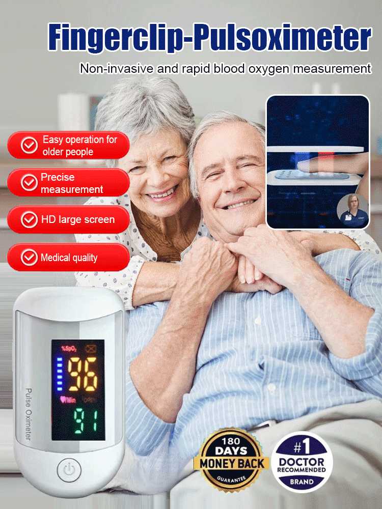 Finger Clip High Definition Oximeter💉 No injection required, blood sugar and blood pressure can be measured in 3-5 seconds!