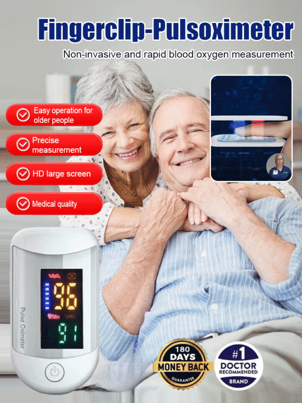 Finger Clip High Definition Oximeter💉 No injection required, blood sugar and blood pressure can be measured in 3-5 seconds!