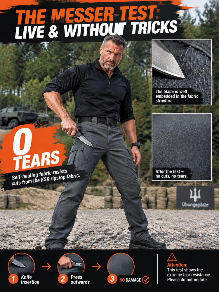 [Military-Grade Scratch & Abrasion Resistant] Men's Multi-Pocket Tactical Pants
