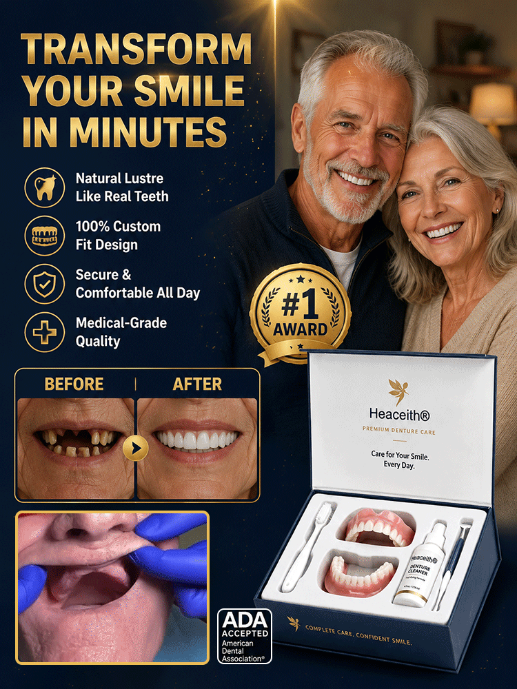 High-end custom full mouth care denture set🥰It has helped over 150,000 Americans say goodbye to expensive dental clinics and painful treatments.