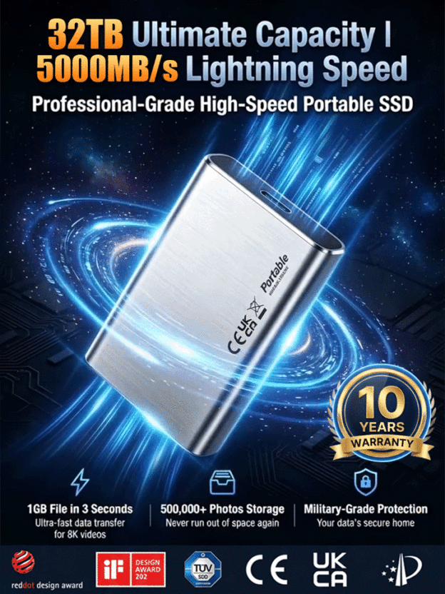 Next-generation ultra-thin, high-capacity, high-speed solid-state drive