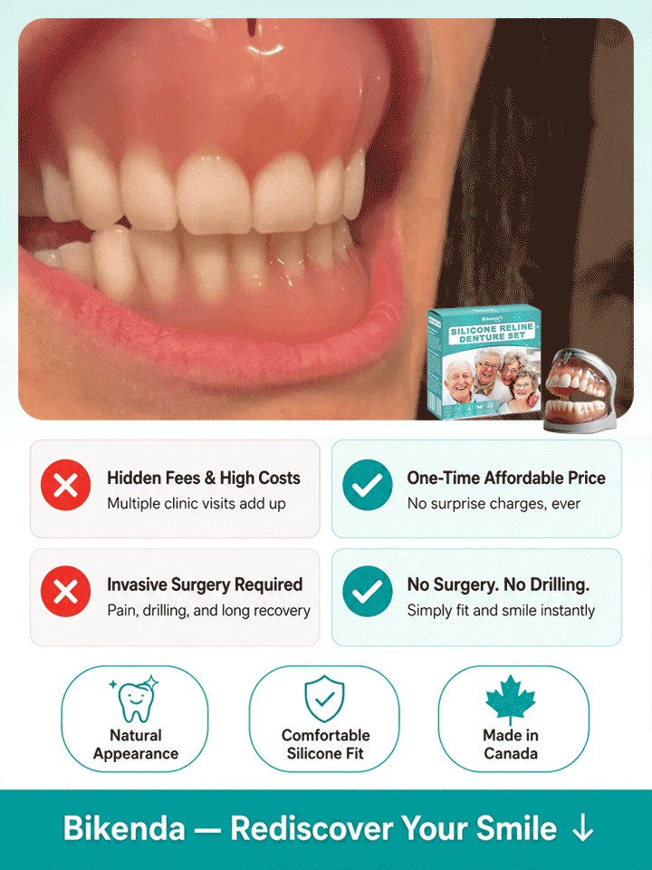 DIYcos New Full Upper and Lower Teeth Set🦷 Get a charming smile in 1 second – no need to endure the pain of dental visits or spend a fortune! 