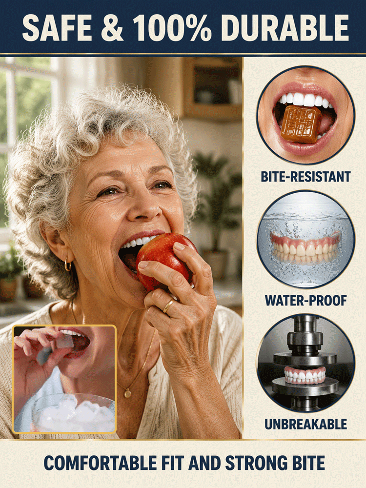 High-end custom full mouth care denture set🥰It has helped over 150,000 Americans say goodbye to expensive dental clinics and painful treatments.