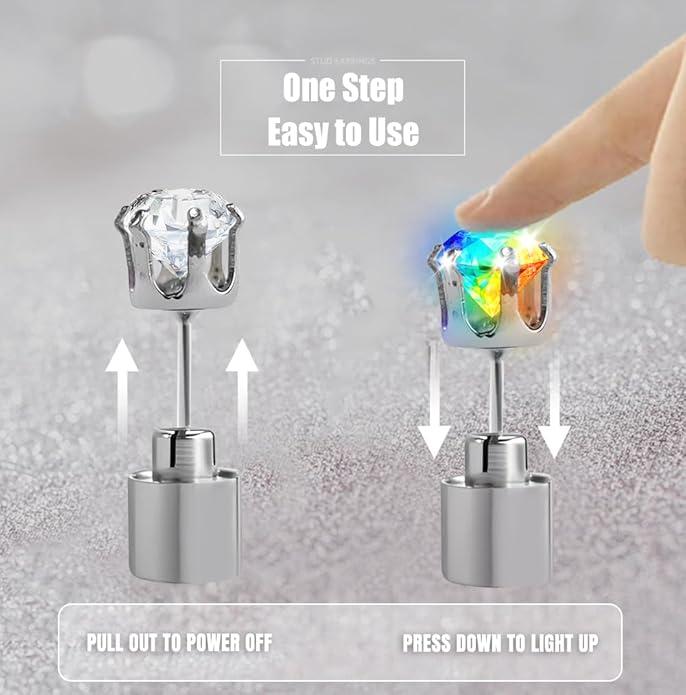 🔥Christmas Discount 49% Off✨💎LED Earrings, Light Up Stud Earrings