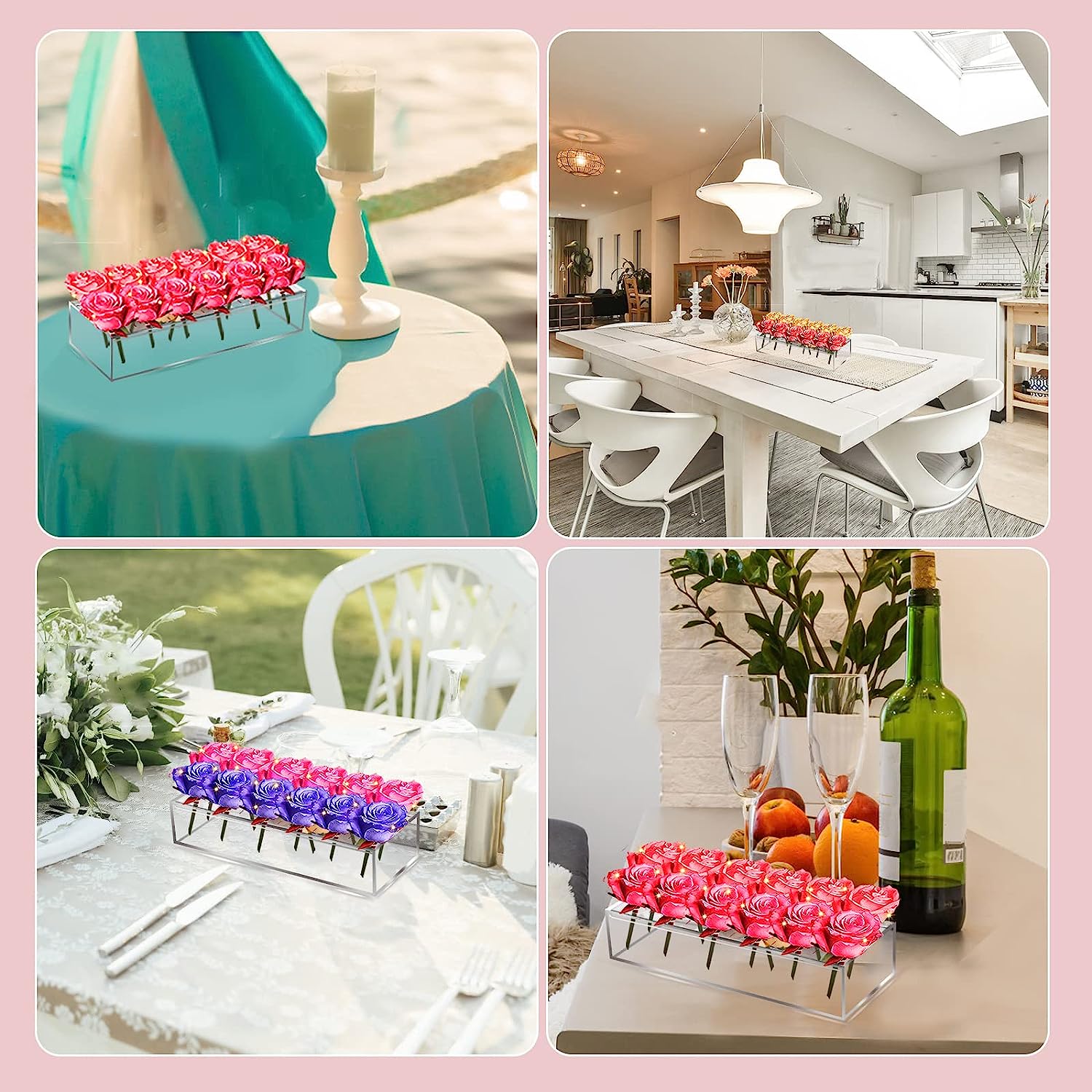 💓Clear Acrylic Flower Vase