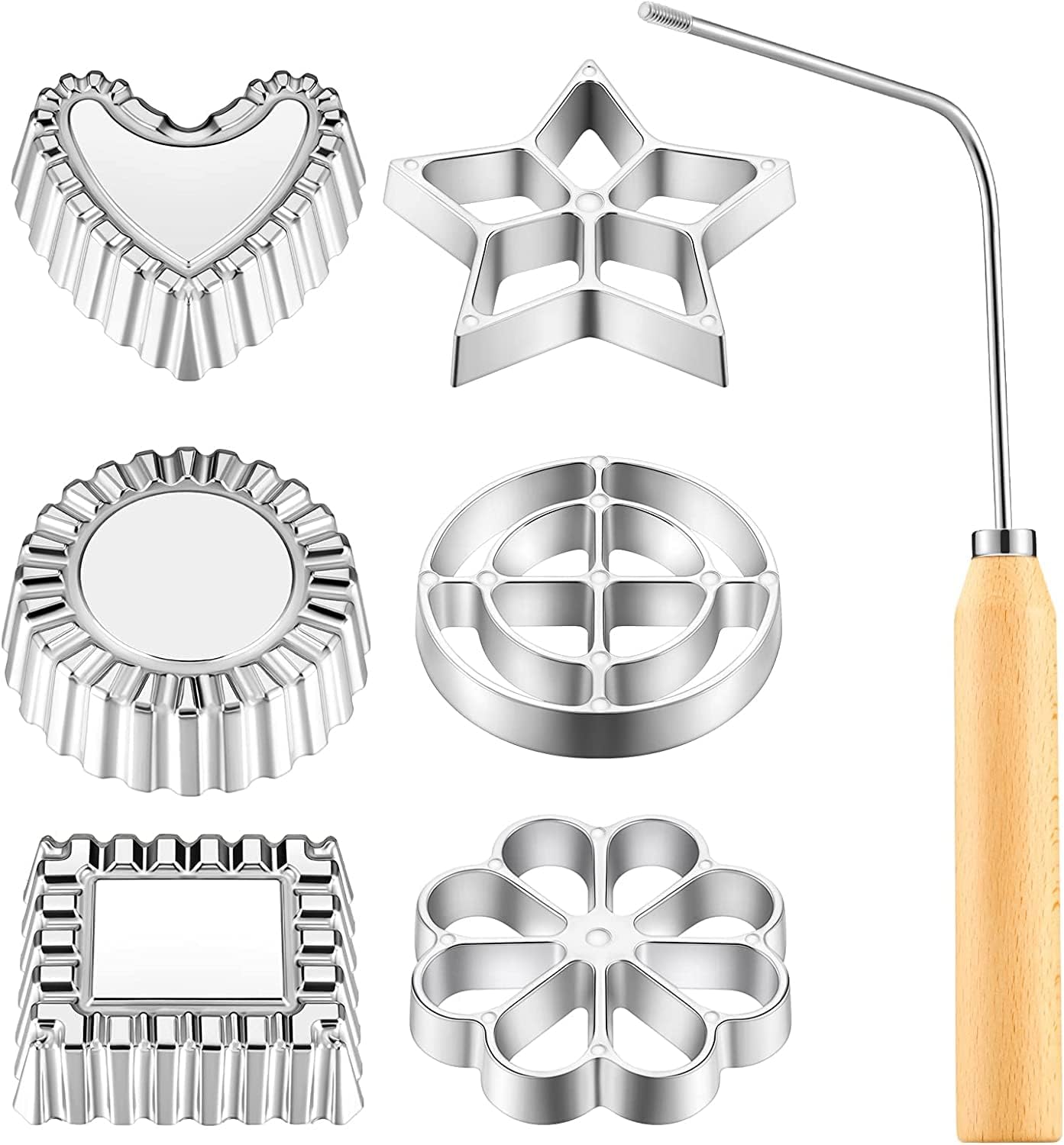 Nordic-Style Rosettes & Timbale Pastry Mold Set(9 Pcs)