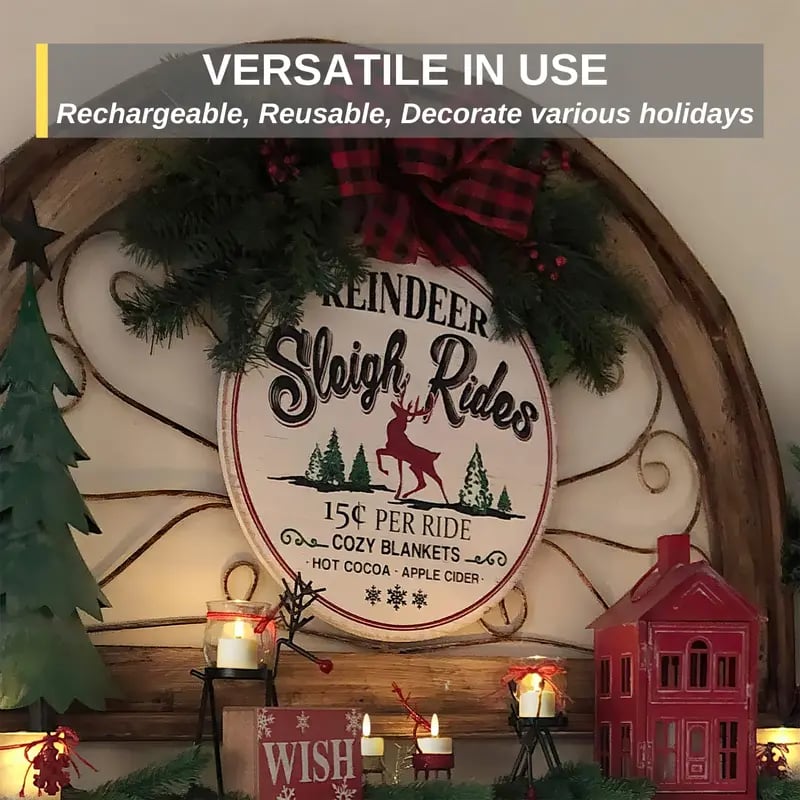 🔥 The Last Tea Lights You’ll Ever Need (6 Pack)— Rechargeable, Realistic & Remote-Controlled!