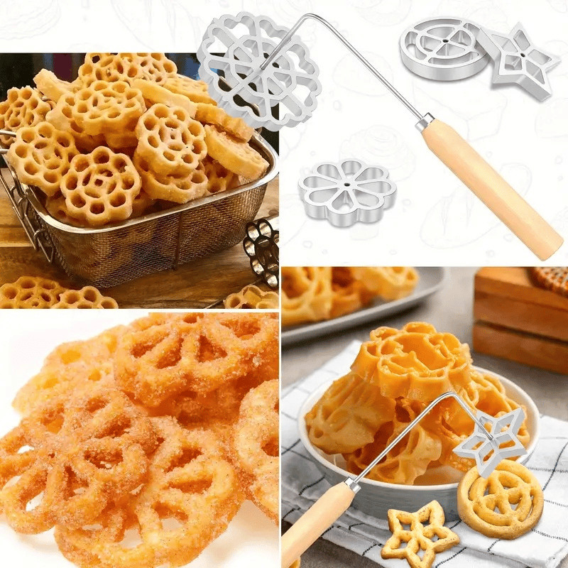 Nordic-Style Rosettes & Timbale Pastry Mold Set(9 Pcs)