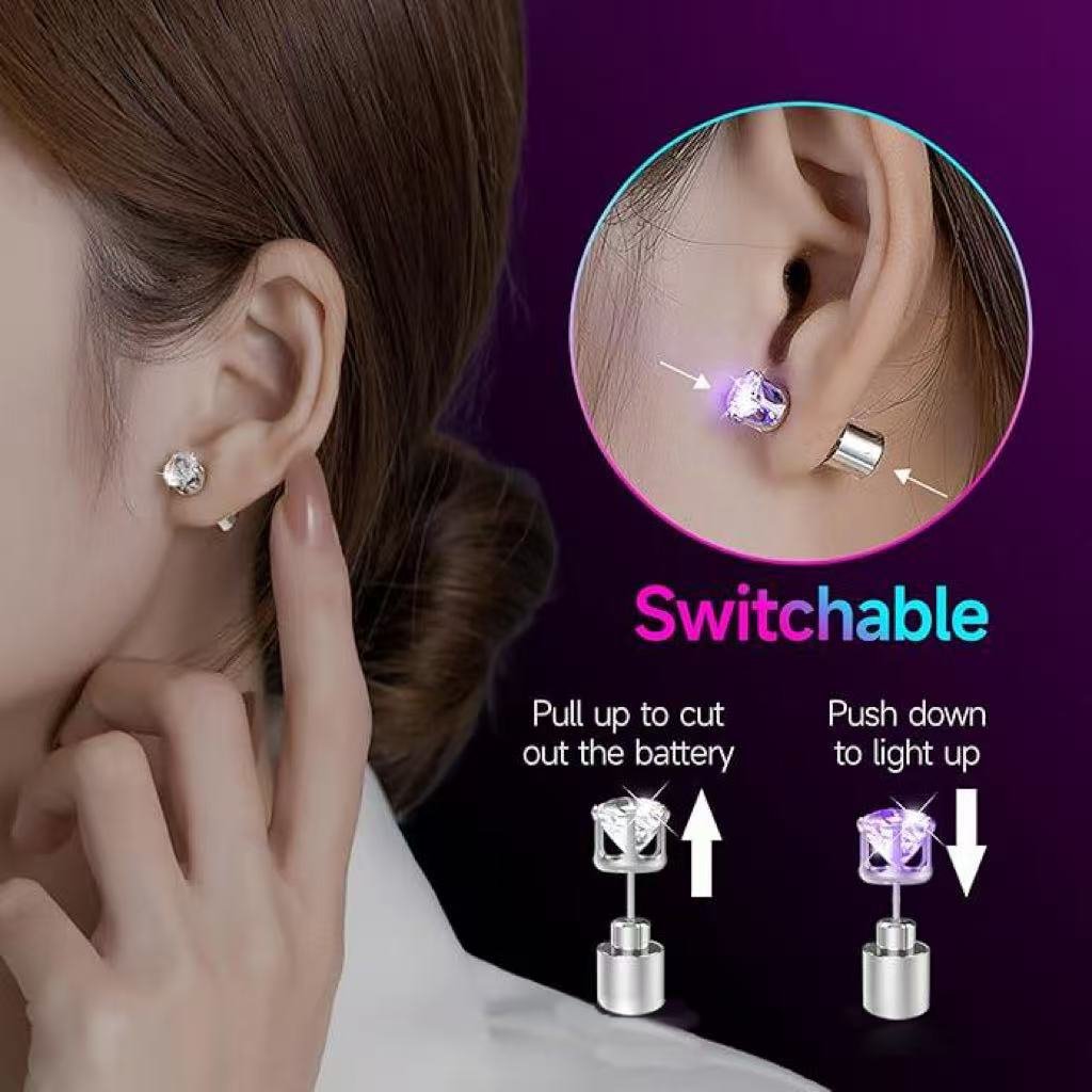 🔥Christmas Discount 49% Off✨💎LED Earrings, Light Up Stud Earrings