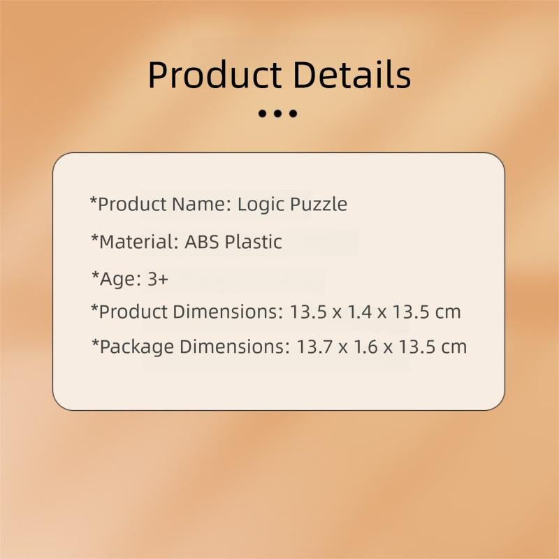 Logic Puzzle Brain Teaser Game for Kids & Adults, 88 Challenging Levels, Educational Logic Toy, Travel Games for Ages 7+