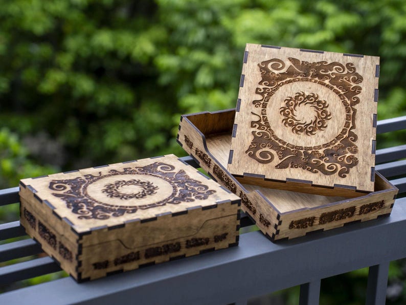 Fire Dragon and Ice Dragon Resin Lamp, Dragon lamp for home decor, Ancient Red Dragon, Christmas Gift,Handmade Night Light