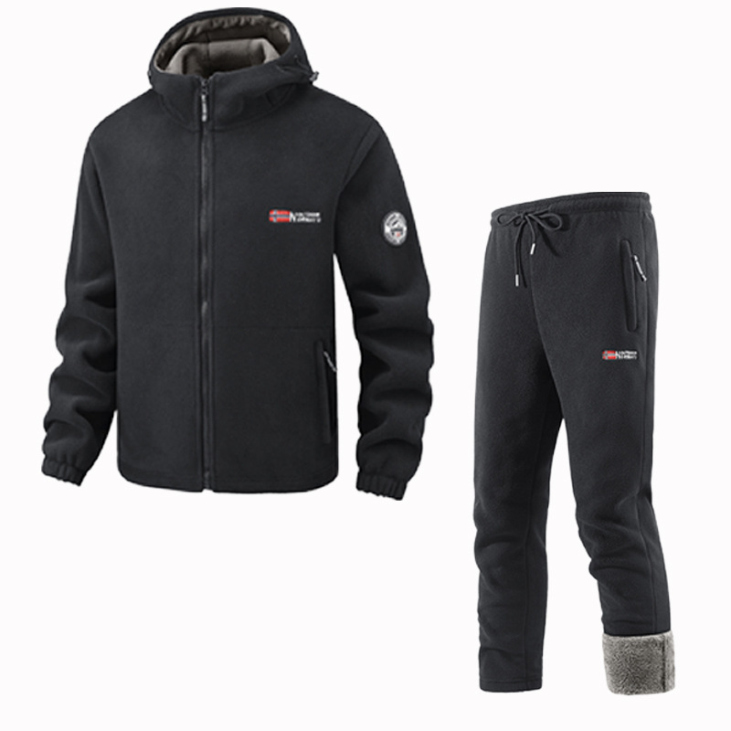 Dreifache Wärme, keine Kälte selbst bei -40 °C! Neu verbessertes Freizeitbekleidungsset mit Fleecefutter.