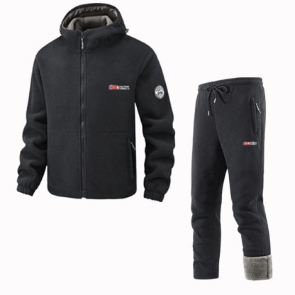 Dreifache Wärme, keine Kälte selbst bei -40 °C! Neu verbessertes Freizeitbekleidungsset mit Fleecefutter.
